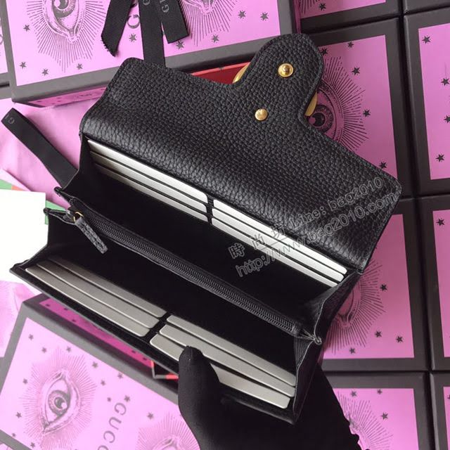 Gucci包 古馳新款女包 Gucci斜跨女包 Gucci鏈條包 570145黑皮  gdj1198